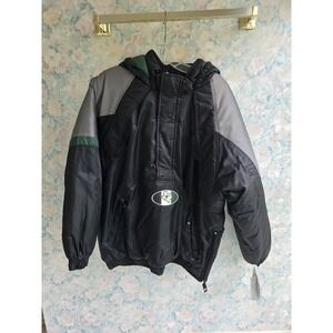 NWT Vintage 90s NHL Dallas Stars Starter Puffer Pullover Jacket Boys Large Black